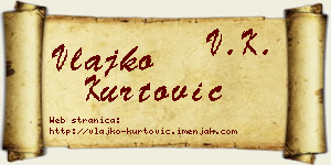 Vlajko Kurtović vizit kartica